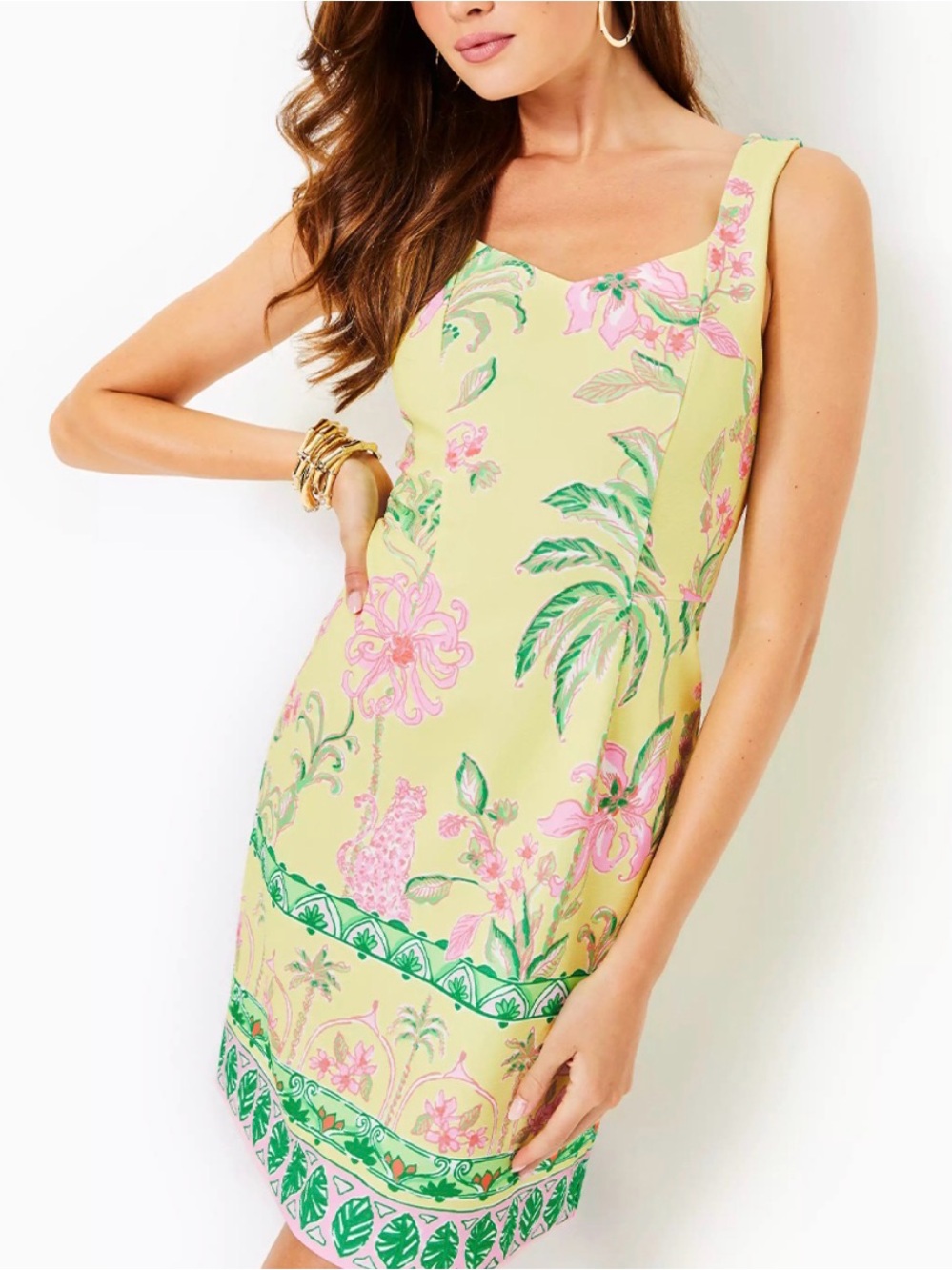 Lilly Pulitzer Women's Del Rey Stretch Shift Dress Sz S